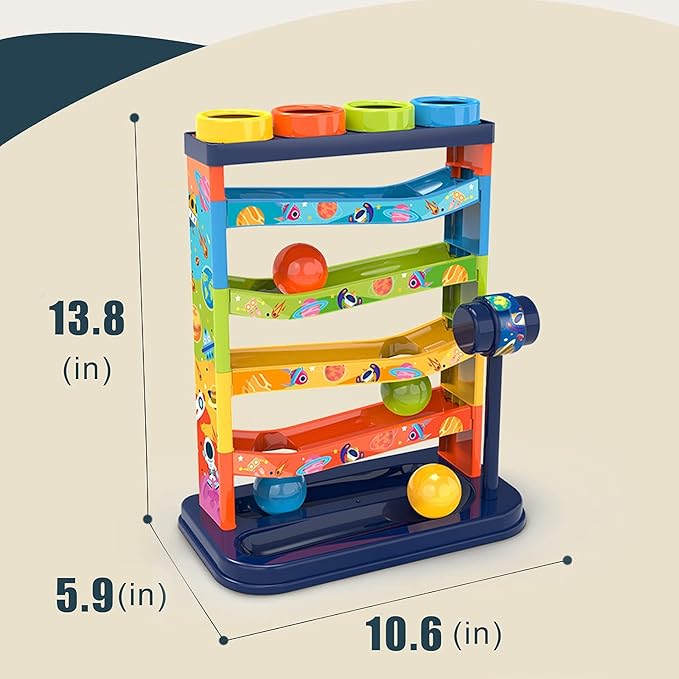 YVV Pound a Ball for Toddlers Boys and Girls STEM Developmental Educational Fun Learning Toy,Activity Toys,Hammer Pounding Toy Exercise Kids,Great Birthday Gift