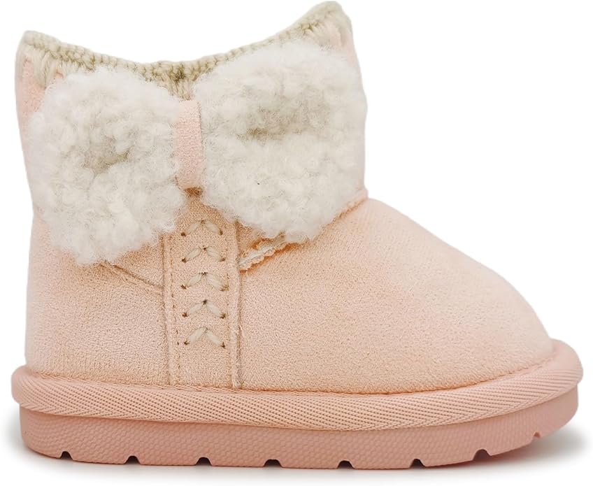 Baby Boots Winter Snow Booties Infant Boys Girls Outdoor Warm Shoes for Cold Weather 6 9 12 15 18 24 Months