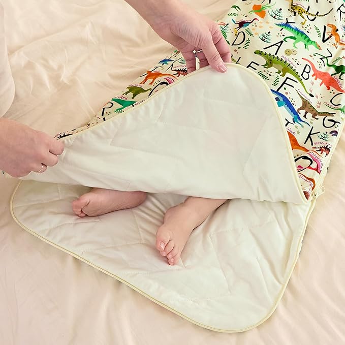 Bamboo Viscose Sleep Sack for Babies and Toddlers 1.0 Tog Wearable Blanket 2-Way Zipper Baby Shower Gifts