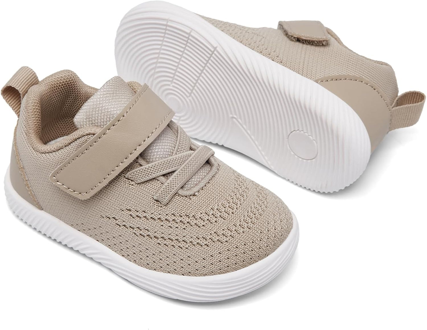 MORENDL Toddler Sneakers Baby Boys & Girls Barefoot Shoes Lightweight Breathable Walking Running Tennis Athletic Sport Shoes