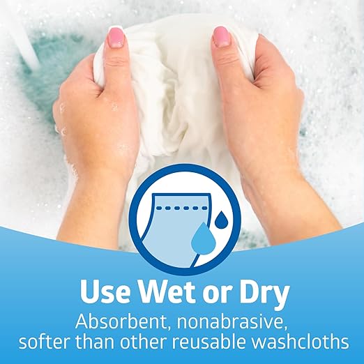 Medline Ultrasoft Dry Baby Wipes, Gentle Disposable Cleansing Cloths, 500 Count, Dry Wipe Size is 10 x 12 inches, Great for Sensitive Skin and can be used as Baby Washcloths, Incontinence Wipes