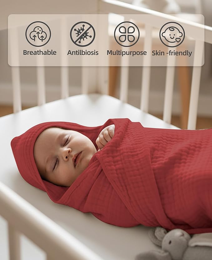 3-Pack Hooded Baby Towels for Newborn 100% Cotton Soft Babies Blanket Toddler and Kids Bath Towel Baby Essentials