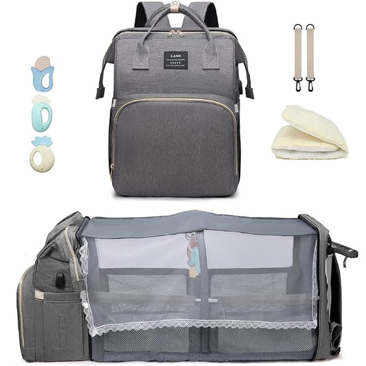 Baby Diaper Bag Diaper Bag with Changing Station,Diaper Bag Backpack,Large Capacity,900d Excellent Oxford(Ungrade Grey