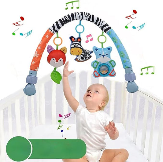Pau1Hami1ton Baby Stroller Arch Toys, Car Seat Toys,Baby Gifts.S-19(Zebra-1)