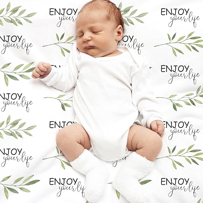 Minky Baby Blanket for Boys, Soft Plush Receiving for Newborns - Leopard 30x40 Inches