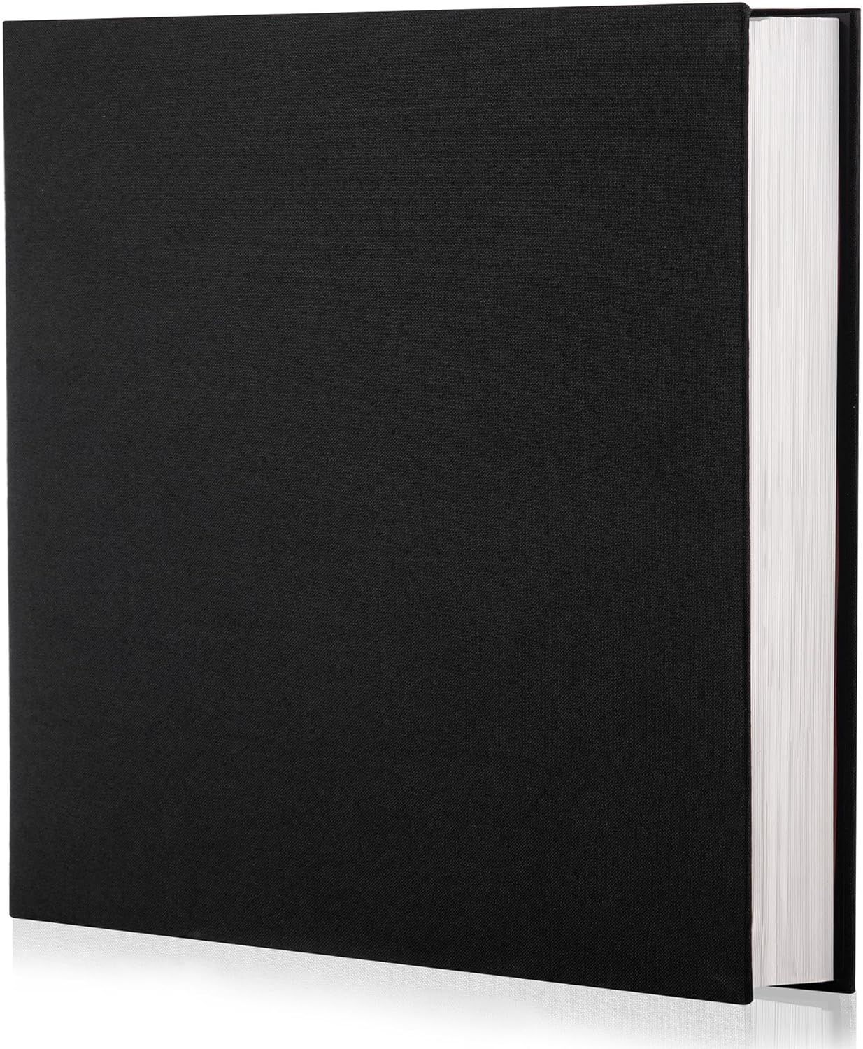 Photo Album Self Adhesive Scrapbook Album for 4×6 Pictures DIY Magnetic Linen Cover Album 30 Blank Pages for Family Wedding, Birthday, Christmas, Anniversary (Black)