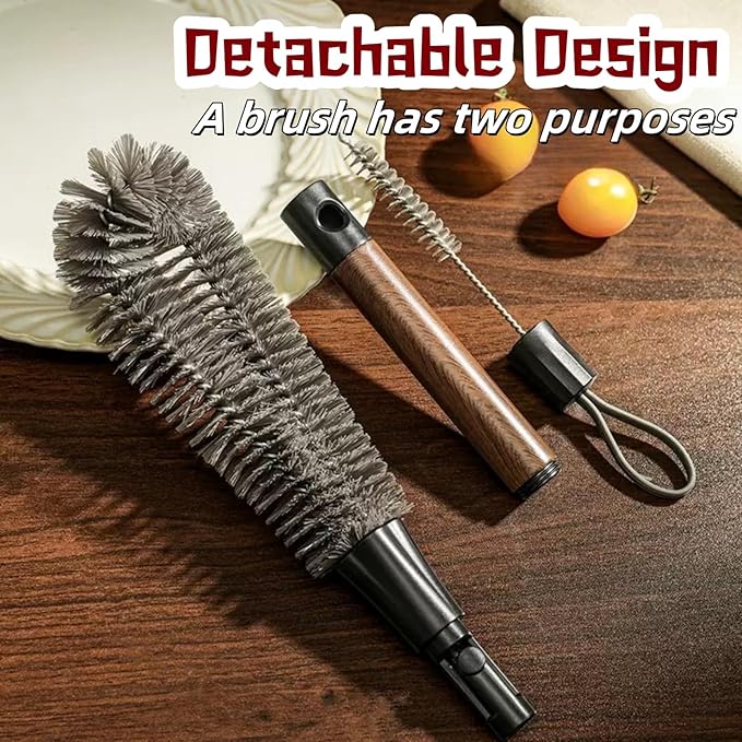 2 in 1 Cleaning Brush, Detachable Dual-Head Brush for Blender Cleaning Brush, Fruit Juicer Machine Clean Brush, Flexible Bendable Cup & Bottles Brush for Kitchen Appliances