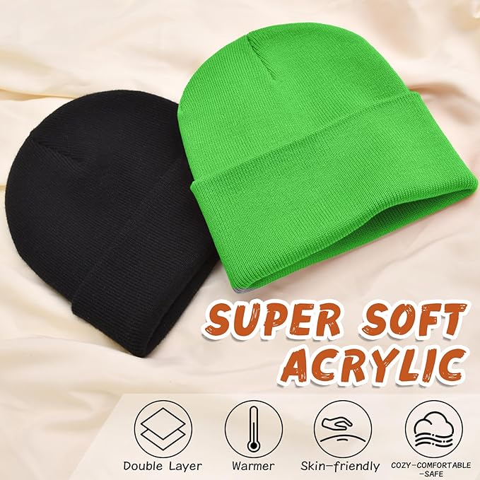 ZOORON Toddler Beanie Baby Beanies for Boys Girls Kids Winter Hats Children Knit Warm Caps 0-12years