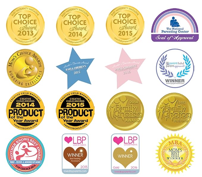 Kiddologic Bibit-all Baby Feeding Bib, Long Sleeves with Ribbed Cuffs and High Collar, Stretchy Pullover Smock, Soft Absorbent Terry, Waterproof Lining, Infant Girl 6-12 Months, Wild Orchid (Pink)