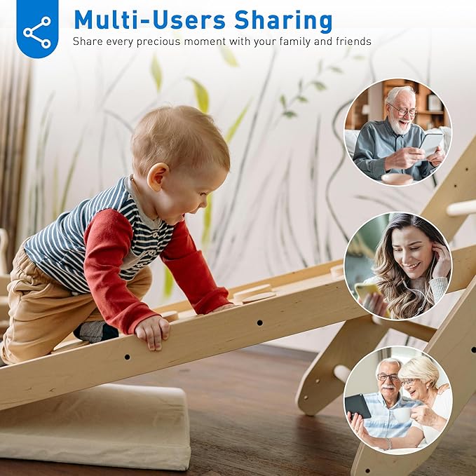 2K Home Security Camera, Indoor Camera for Dog/Pet/Elder/Baby Monitor, Smart Phone App Siren, 2-Way Audio, Advanced Motion Detection Night Vision, 4pcs，SD/Cloud Storage, Alexa Compatible