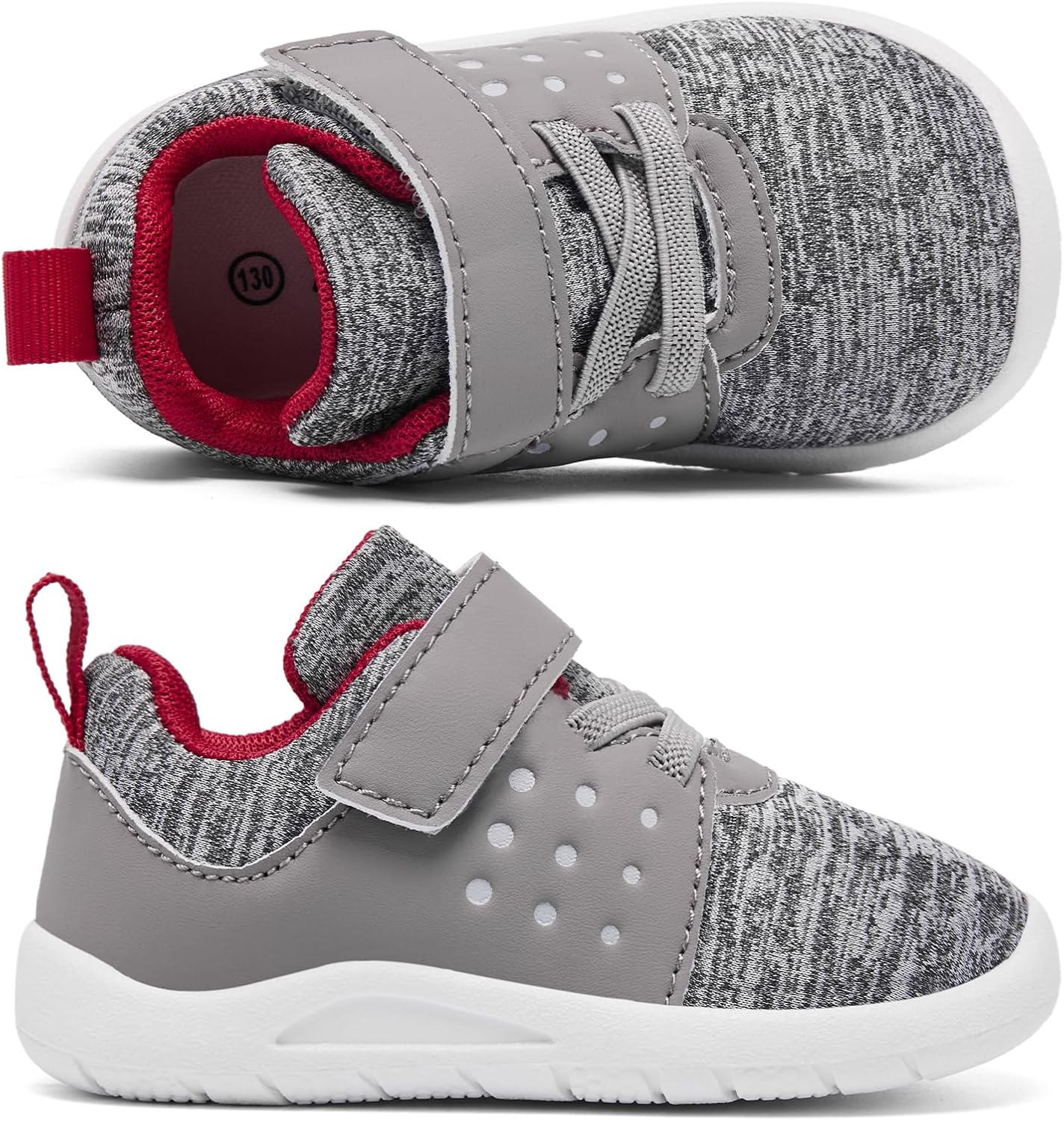 MORENDL Toddler Baby Shoes 0-4 Years Boy Girl Lightweight Breathable Non-Slip Sports Sneakers Running Walking Tennis Barefoot Shoes