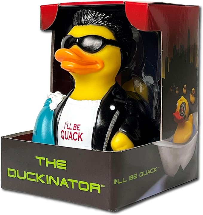 CelebriDucks - The Duckinator - Floating Rubber Ducks - Collectible Bath Toy Gift for Kids & Adults of All Ages