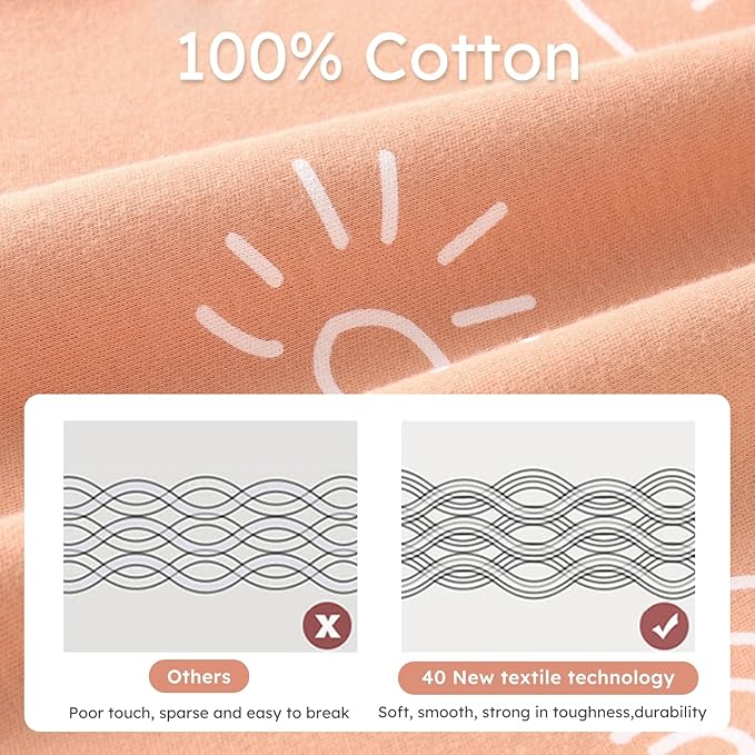 Yoofoss Baby Swaddles for Newborns 100% Organic Cotton, Adjustable Swaddle Sleep Sack 0-3 Months Newborn Swaddle Sack, Breathable Soft(Small)