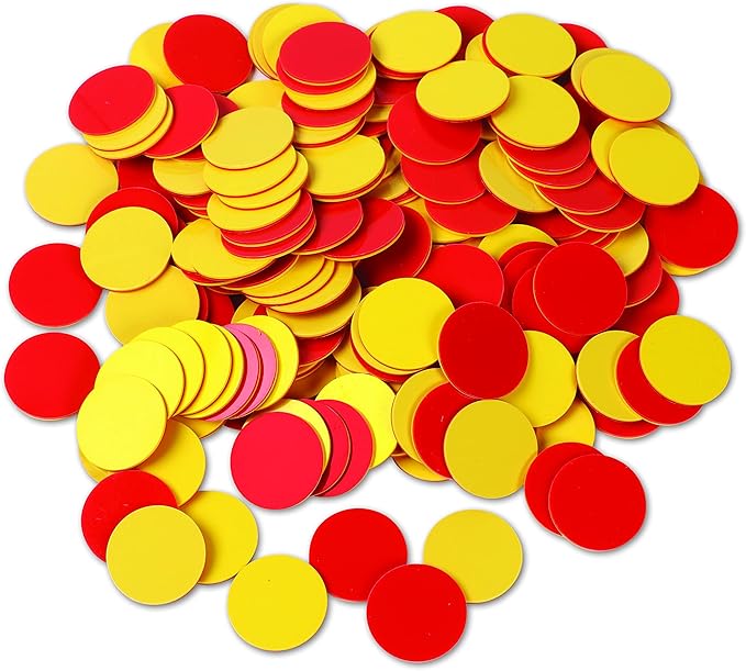 Learning Resources Two-Color Counters, Set of 200, Ages 5+, Grades K+, Educational Counting Sorting and Patterning, Family Counters,Back to School Supplies,Teacher Supplies