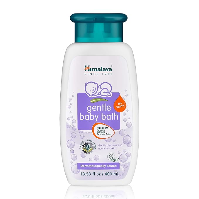 Himalaya Gentle Baby Bath, Gentle, Non-Irritating Cleanser for Nourishing Your Baby’s Skin, 13.53 oz