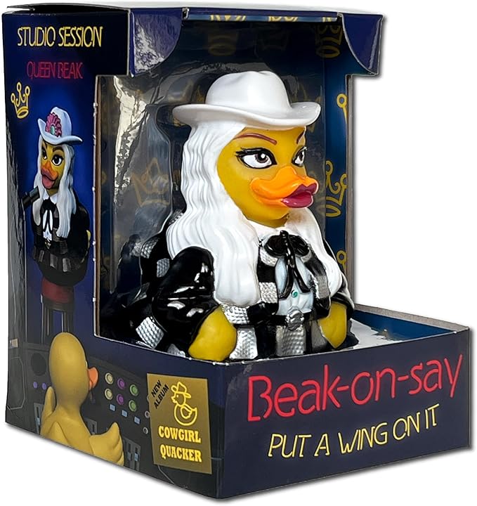 CelebriDucks - Beak-On-Say - Put A Wing On It - Floating Rubber Ducks - Collectible Bath Toy Gift for Kids & Adults of All Ages