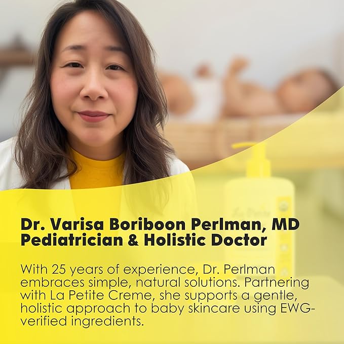 La Petite Creme French Premium Diapering Lotion - Diaper Cream Alternative to Baby Wipes - Moisturizer & Skin Cleanser - USDA Certified Organic Ingredients - Baby Essentials (2 Bottles of 20 oz)