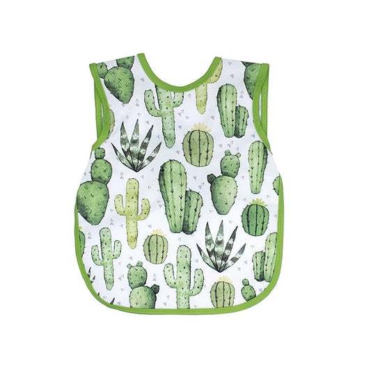 BapronBaby Desert Cactus Bapron - No Neck Tie Safer Bib for Baby & Toddler - Soft Waterproof Stain Resistant - Machine Washable - Sz Preschool 3-5yrs