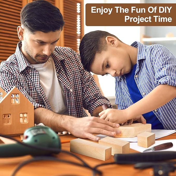 19Pcs Basswood Carving Blocks, Bass Wood with 3 Sizes for Widdle and Whittle Crafts, Soft Whittling Wood Blocks for Kids and Adults Beginners