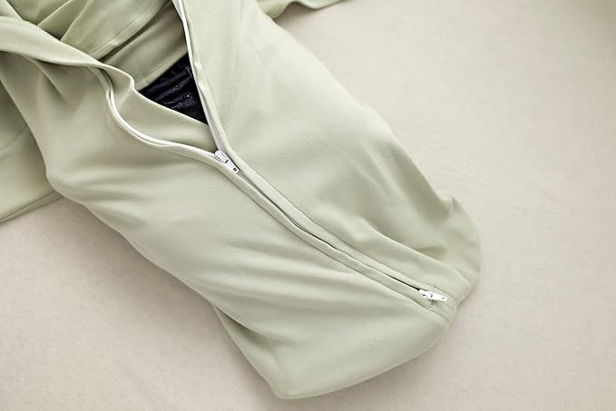 LullaBaby "Double Dream Swaddle: Exclusive Dual Wing Design, Pediatrician-Endorsed, Ultra-Soft Cotton, 0-2 Months, 6-14 lbs - Desert Sage