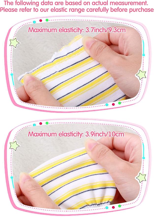 24 Pairs Newborn Baby Mittens Unisex Cute Glove No Scratch Baby Mittens Gloves for 0-6 Months Boys Girls