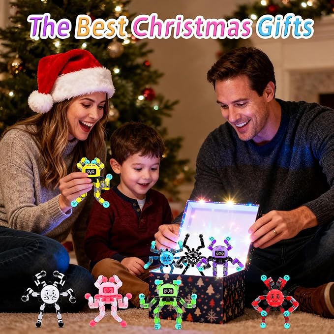 Transformable Fidget Spinner Toys for Kids and Adults,10 PCS Finger Sensory Toy for Boys Girls Autism ADHD Relief,Gifts for Chrismas Birthdays Party Favors for Teens Travel Stocking Stuffers