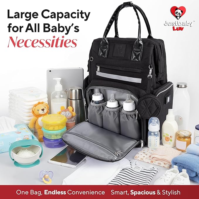 Award-Winning Eco-Friendly Smart Diaper Bag with Changing Station – 2025 Evergreen Winner, Premium All-in-One Backpack, Patent Pending, Heated Bottle Pockets, Trusted by Parents, Seen in Top USA Media