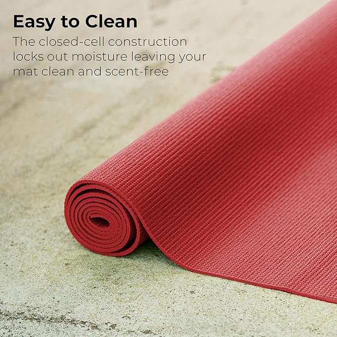 Hello Fit 10-Pack Yoga Mat, 68" x 24" Non Slip Exercise Mat, 4mm Thick Gym Mat for Fitness and Stretching, Bulk Non Toxic Yoga Mats for Schools and Studios