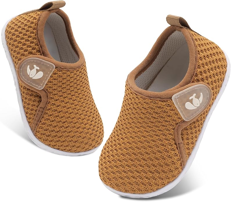 FEETCITY Baby Boys Girls First Walking Shoes Infant Sneakers Crib Shoes Breathable Lightweight Slip On Shoes