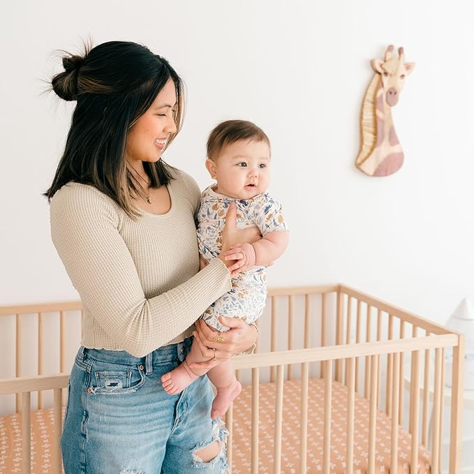 Crane Baby Handmade Wooden Safari Wall Decor, Wood Animal Wall Art for Nursery and Gender Neutral Safari Room Decor, Giraffe, 21" x 8"