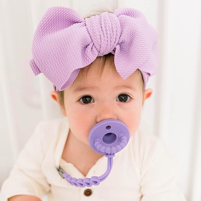 Ryan & Rose Cutie PAT Pacifier Teether (Stage 1, Orchid)