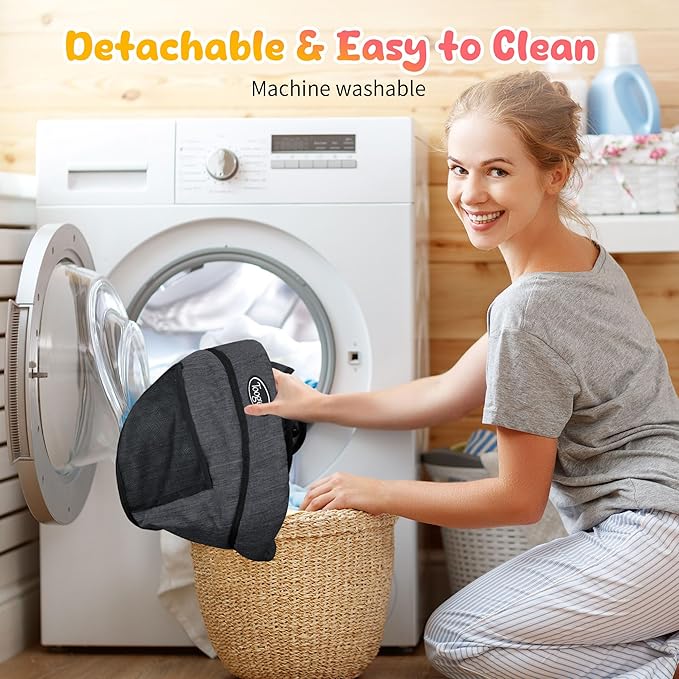 Toogel Hook On High Chair with Removable Dining Tray,Folding Portable Clip on Table High Chair,Baby Chair with Storage Bag for Indoor/Outdoor, Black