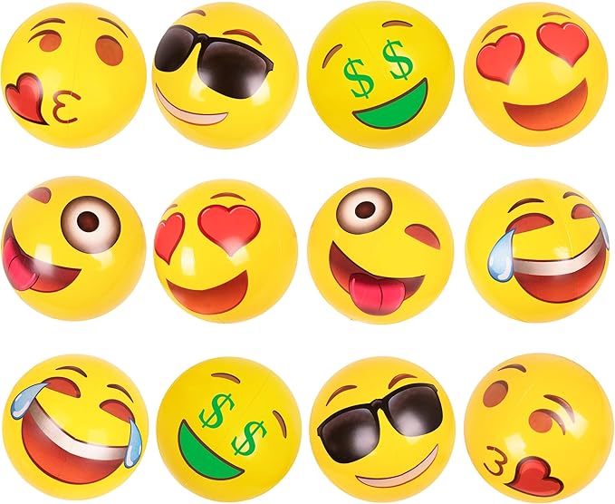 Kangaroo 12-Pack Inflatable Beach Balls Bulk for Kids & Adults I Inflatable Pool Party Favors Swimming Pool Toys I Kids Beach Toys for Beach Games