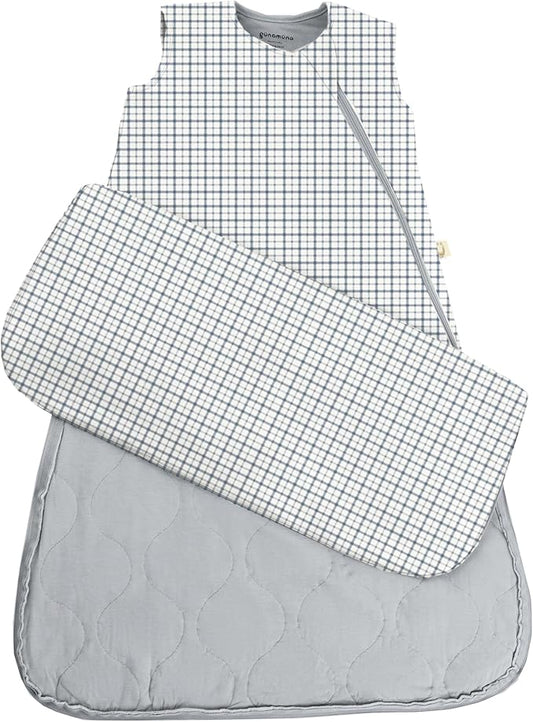 GUNAMUNA günamüna Unisex Baby, Toddler Wearable Blanket, Sleeping Bag Bamboo Rayon, Sleep Sack with Diaper Zipper, 1.0 TOG