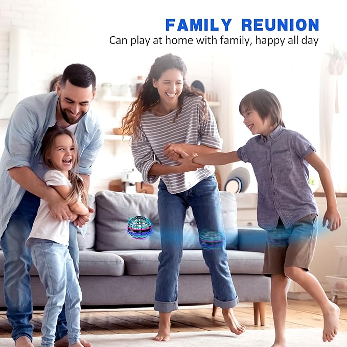 2025 Flying Orb Ball Toy,Cosmic Globe Boomerang Hover Ball Galactic Fidget Spinner, Hand Drone Orbit, Cool Toys Gift for 6 7 8 9 10+ Year Old Boys Girls Teens Outdoor Toys(Blue)