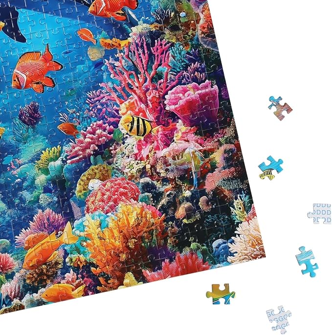 Moruska Underwater Puzzles 1000 Pieces for Adults Under The Sea Animal Jigsaw Puzzle Ocean Scene 1000 Piece