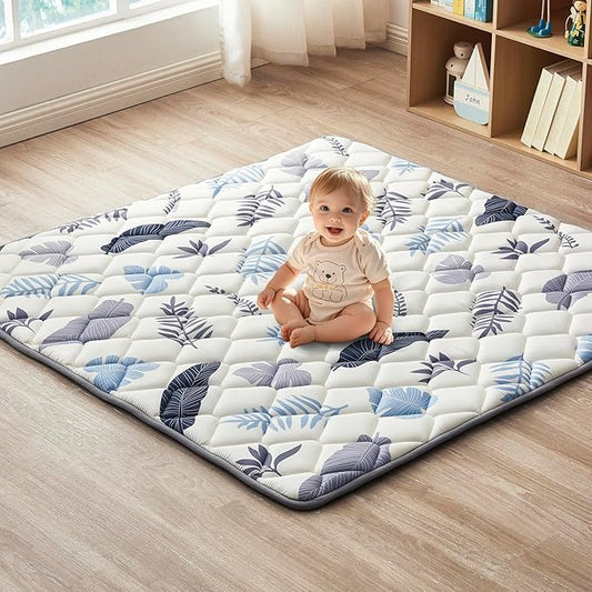 Baby Play Mat 47"x47", Non-Slip Baby Mat for Floor, Soft Thicker Playpen Mat, Portable Playmat, Crawling Mat for Babies, Toddlers & Infants to Play and Learn
