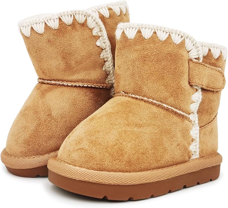 Baby Boots Winter Snow Booties Infant Boys Girls Outdoor Warm Shoes for Cold Weather 6 9 12 15 18 24 Months