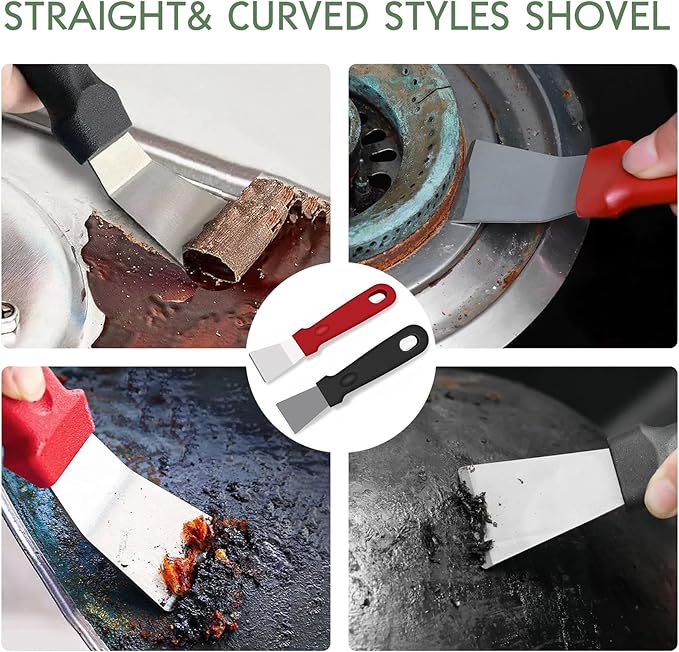 12 Pcs Crevice Cleaning Brush Set, Multi Purpose Gap Cleaning Scrub Brush and Cleaning Shovel, Cleaning Brushes for Vehicle, Kitchen, Bathroom, Corner, Sink, Cup, Teapot, Blender