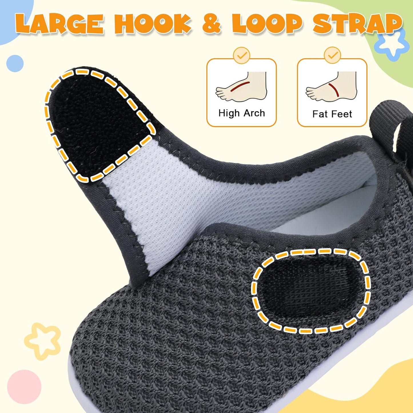 LeIsfIt Baby Shoes Boys Girls First Walking Shoes Non-Slip Infant Sneakers Lightweight Slip-on Crib Sneakers for First Walkers