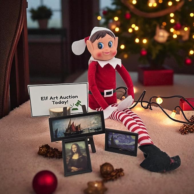 2025 Christmas Activity Elf Kit 24 Days Magical Kit Christmas Traditions Elf Activities 125+ Props and Accessories Fun Toys for Kids Magical Countdown to Christmas Decorations