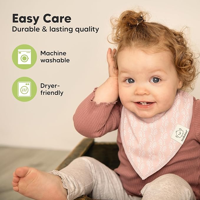 8-Pack Organic Baby Bandana Bibs for Boys, Girls - Super Absorbent Triangle Baby Bibs for Drooling and Teething Infant, 100% Cotton Extra Soft for Newborn, Infant 0-36 Months (Marine Muse)