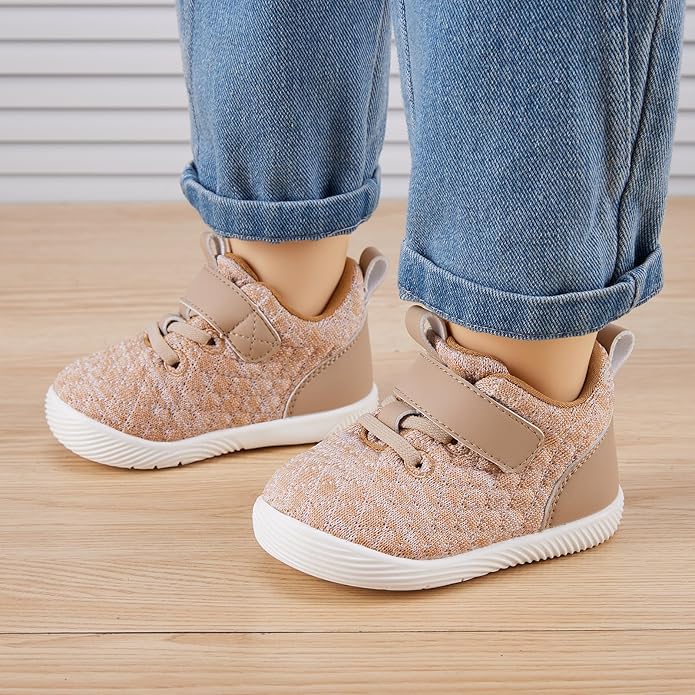 BMCiTYBM Baby Boy Girl Shoes Breathable Mesh Walking Shoes Lightweight Non-Slip Sneakers Infant First Walkers 6 9 12 18 24 Month
