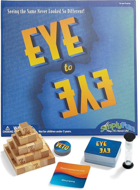 SimplyFun Eye to Eye - A Classic Category Matching and Conversation Game - A Prediction Game for Kids - 3 to 6 Players - Ages 10 & Up