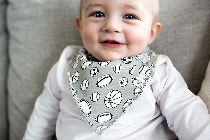 Copper Pearl Baby Bandana Drool Bibs for Drooling and Teething 4 Pack Gift Set Varsity