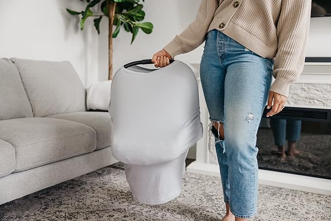 Copper Pearl Multi-Use Cover: Car Seat Covers, Nursing Cover, and Stroller Cover for Sun - Stretchy Fabric, All-Season Use, Stylish Designs, Easy Access for Moms - Taylor