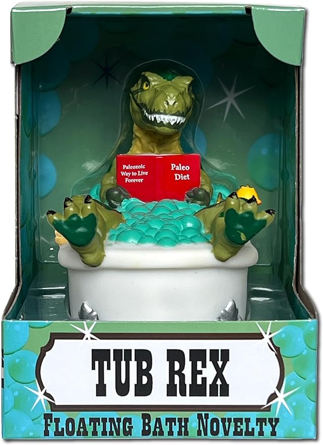 CelebriDucks - Tub Rex - Tubs Gone Wild Floating Bath Novelty - Collectible Bath Toy Gift for Kids & Adults of All Ages