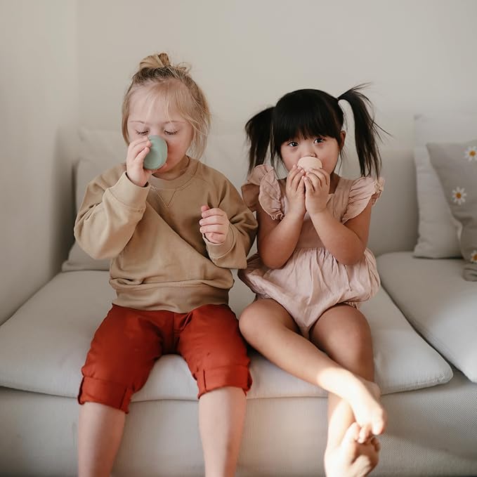 mushie Silicone Baby Starter Training Cup | 6 Months+ (Shifting Sand)