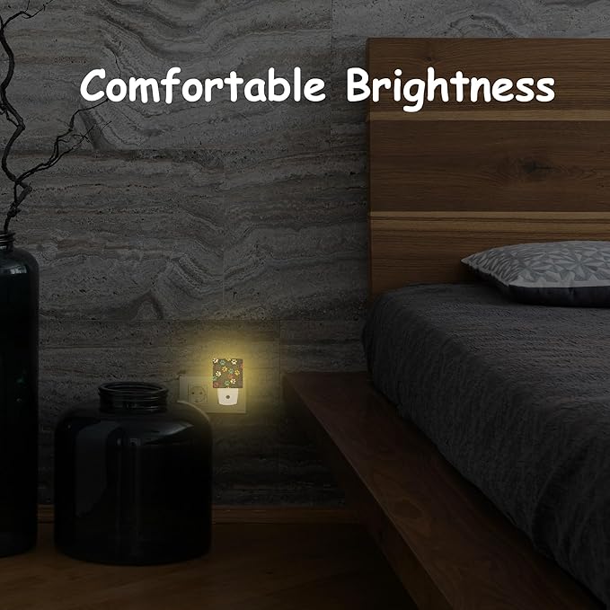 Night Light for Kids Girls Boys,Colorful Animal Footprints LED Night Light Plug into Wall with Dusk to Dawn Sensor for Room Decor,Hallway,Kitchen,Bathroom,Nursery,Stairs