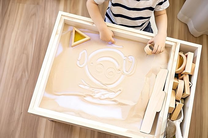 Sandtastik Therapy Play Sand- Beach, 25 lb (11.3 kg) Box - Fill Sensory Tables, Sand Trays & Water Tables! Formulated for Therapy Professionals & Teachers